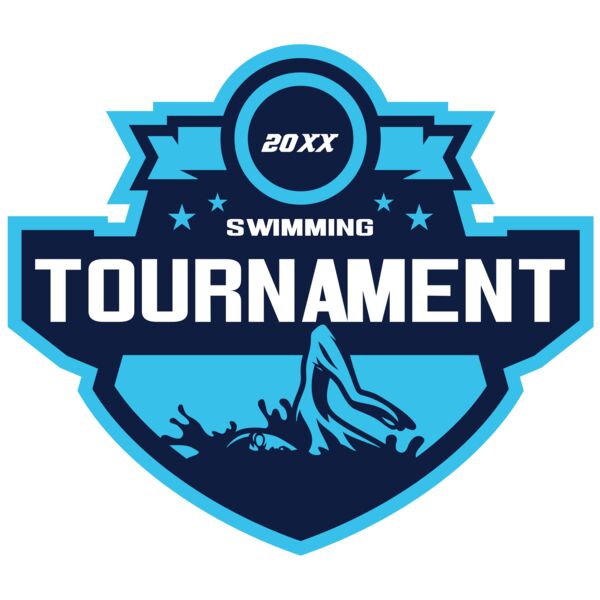 Swimming Tournament logo template Thumbnail