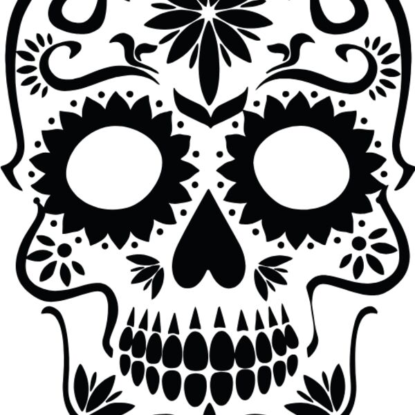 Sugar Skull Silhouette Thumbnail